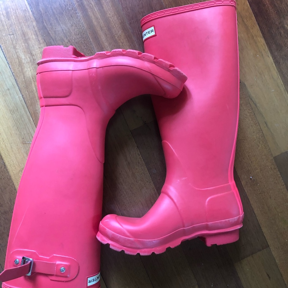 Pinkish Coral Hunter boots